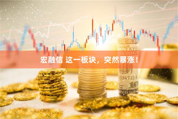 宏融信 这一板块，突然暴涨！